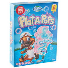 Plat-A-Pops Bubblegum 8 Pack 560ml